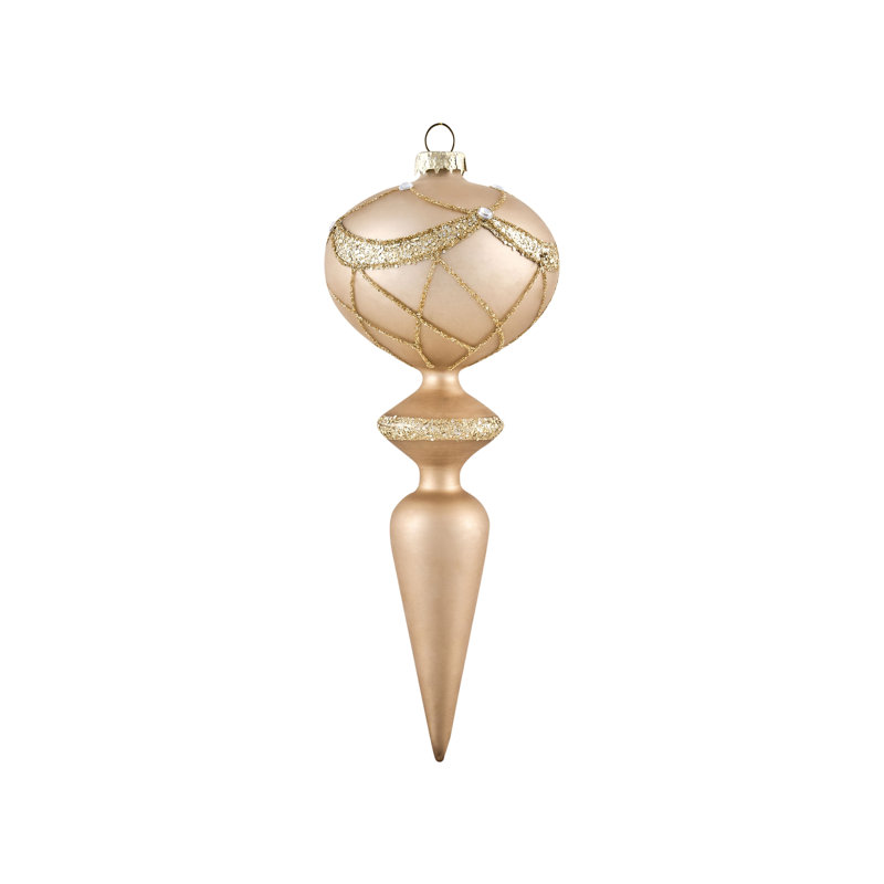 25cm Handmade Solid Colour Glass Ball Ornament