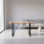 55" Rustic Industrial Dining Table For 4–6 People, Thick Engineered Wood Top With Black Metal Legs, Rectangular Kitchen & Living Room Table-398197649