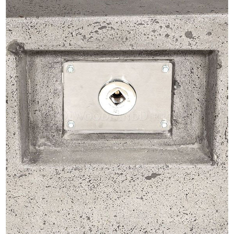 Rectangle Concrete Smokeless Fire Pit Table