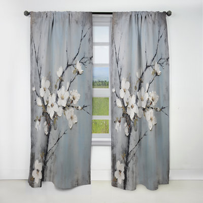 Pomme fleur Blony Harmony - rideau occultant en velours - 1 panneau