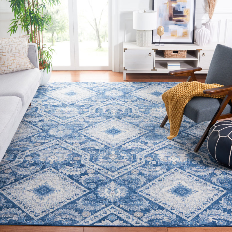 Daiton Performance Argyle Rug, Rectangle 8' x 10'