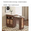 Table de bar extensible en imitation rotin de style moyen âge-788255355