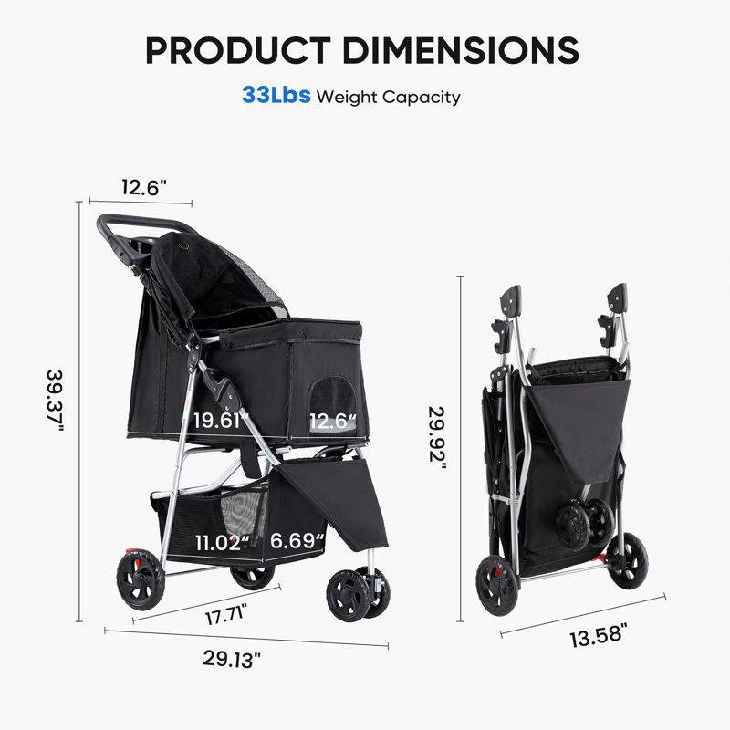Pet Stroller for Dogs and Cats