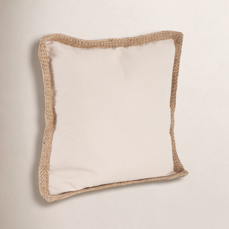 Housse et insert de coussin en coton Camelia, Naturel