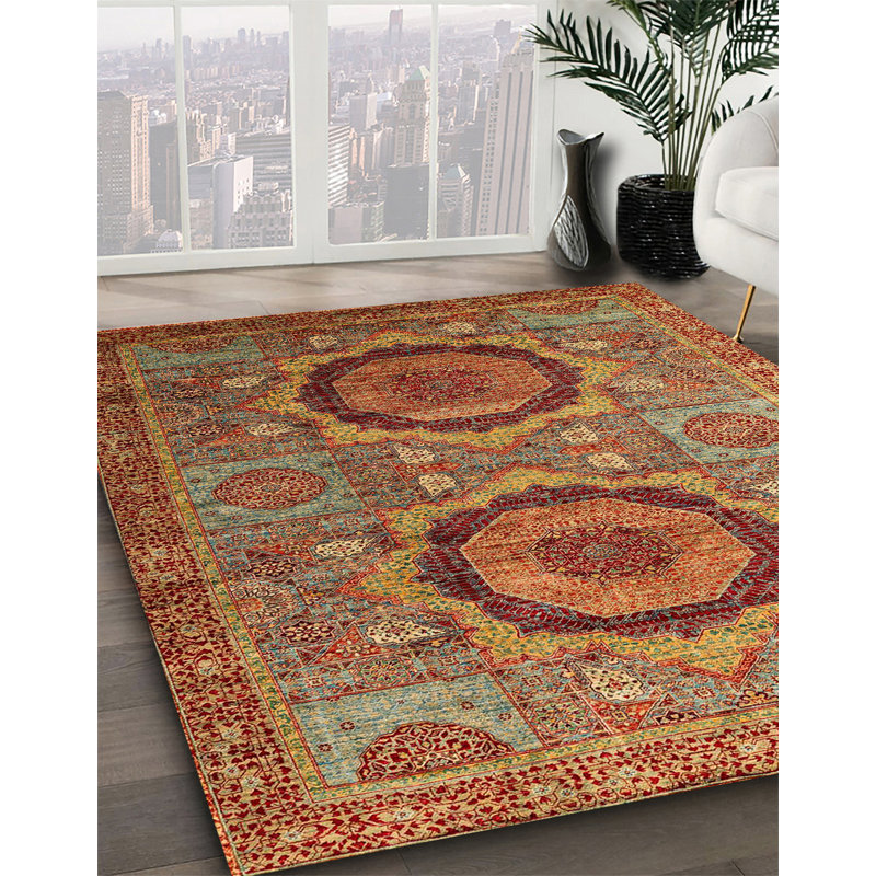 Abstract Indoor Rug, Round 4'