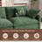 George 76.8" Modern 3 Seat Chenille L Shaped Modular Sectional Sofa With Ottoman-504068796