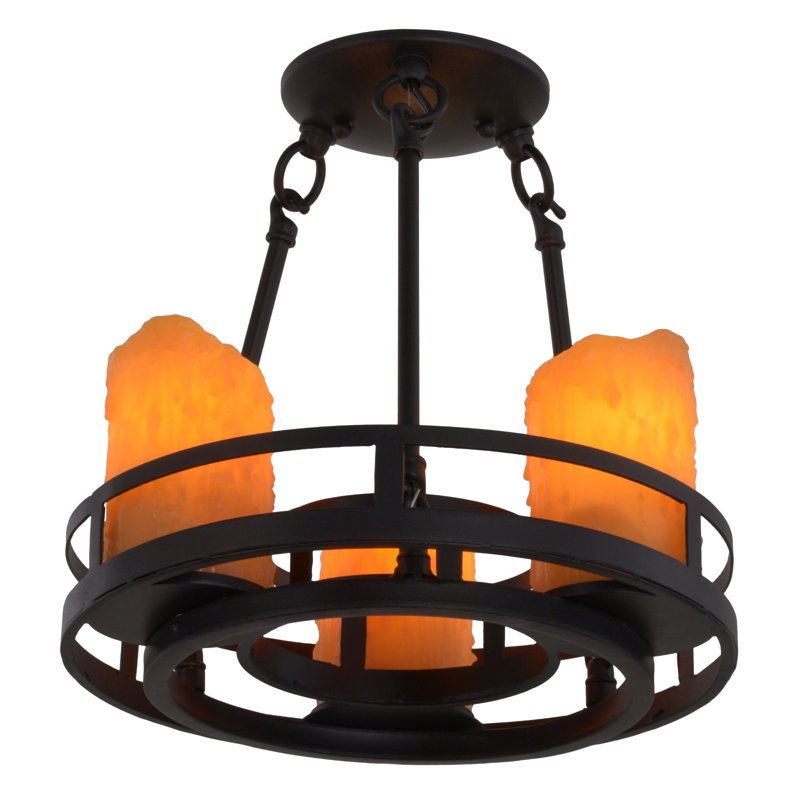 3 - Light Semi Flush Mount