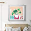 Growing Happy I - peinture encadrée-1438685655-1438685648
