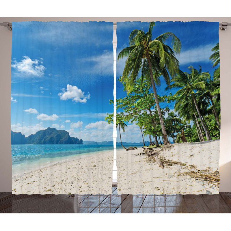 Aayden-Jon Semi Sheer Curtain Pair, 54" W x 90" L