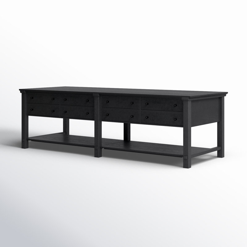 Gardendale Kitchen Island, Black