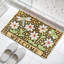 Tapis de sol floral Mosaic Dragonfly, pour patio et jardin, 24 po x 36 po, beige / noir