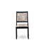 L'ensemble de salle à manger 5 pièces comprend une table de cuisine ronde avec plateau de table noir brossé et 4 chaises empilables en tissu de polyester, noir brossé-778365748