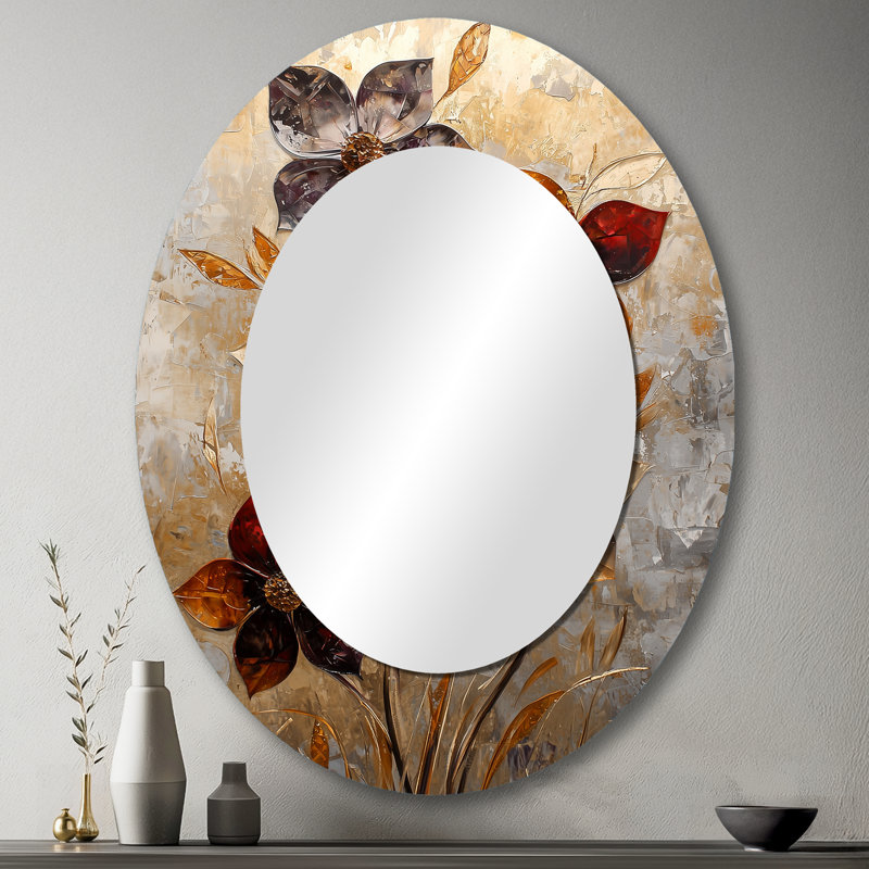 Miroir mural fantaisie Dahlia, 43 po x 33 po