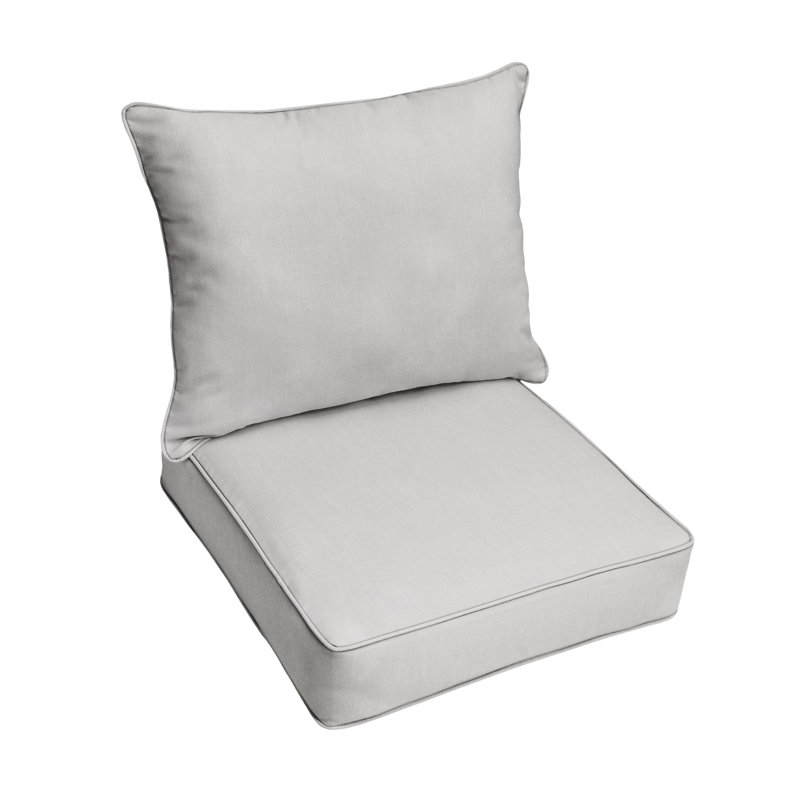 Ensemble de coussins et coussins Sunbrella, L 30 po x P 27 po, Sunbrella - Ponce moulée