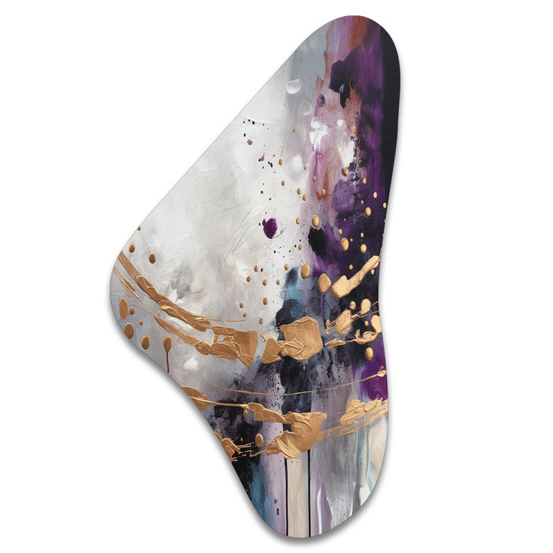 Art mural asymétrique en métal Maidstone, H 39 po x l 21 po x P 1 po