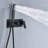Brass Matte Black Shower Faucet System with 10" Rainfall Shower Head with Handheld Sprayer, Rough-in Valve Included