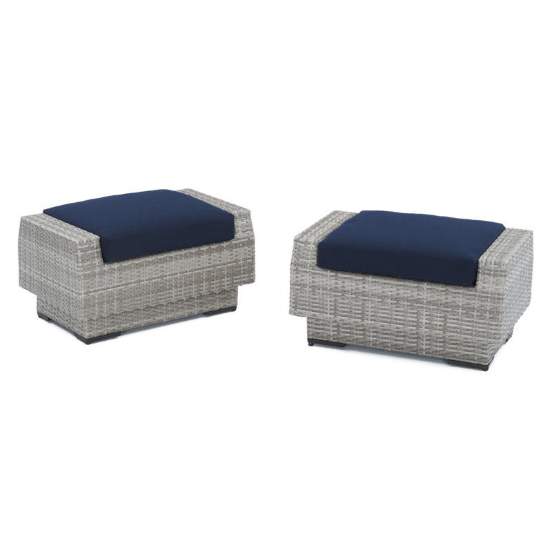 Cannes 5 Piece Club Seating Group with Cushions, Canvas Navy Sunbrella® Canvas