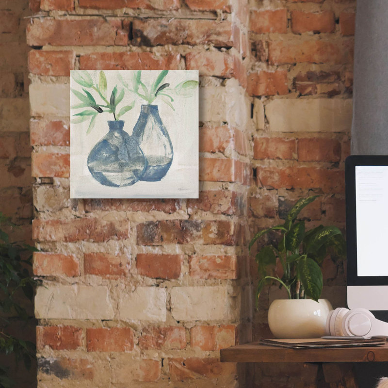 «Pretty Jars Warm» par Albena Hristova, art mural sur toile, H 12 po x l 12 po x P 0,75 po