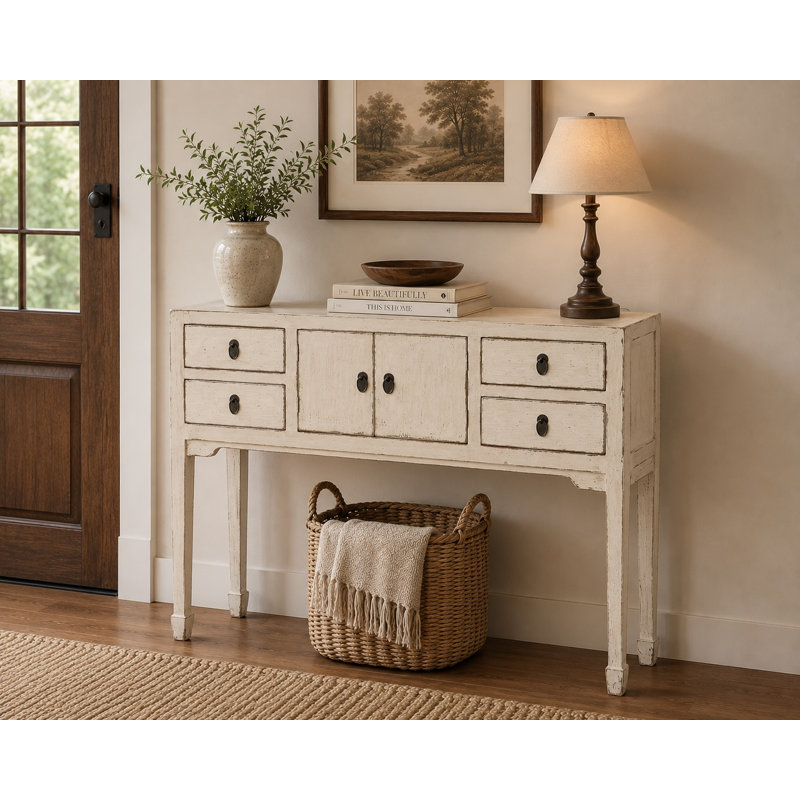39'' Console Table, Off White