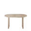 Table de salle à manger extensible 55,12 "à 70,87" Mid-Century moderne avec rallonge amovible - blanc antique