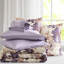 Édredon très grand floral taupe, imprimé microfibre et feuille durable, lavable à la machine
