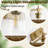 3-Lights Bathroom Vanity Lights with Clear Textured Glass Shades-122257427