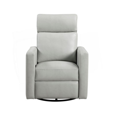 Contemporary Swivel Recliner Chair Comfort Gliding Motion Living Room Furniture 1Pc Luxurious Upholstery