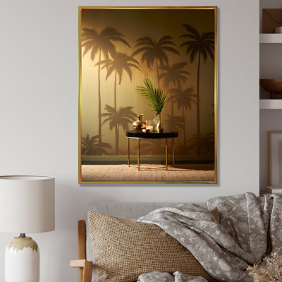 " Golden Grove Palm Tree Shadows "