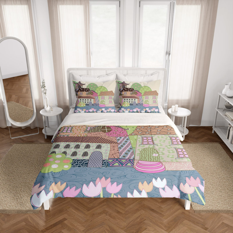 Abstract Duvet Cover, King Duvet Cover + 2 King Shams