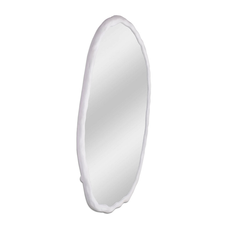 Nola Aluminum Novelty Mirror, 50" x 28", White