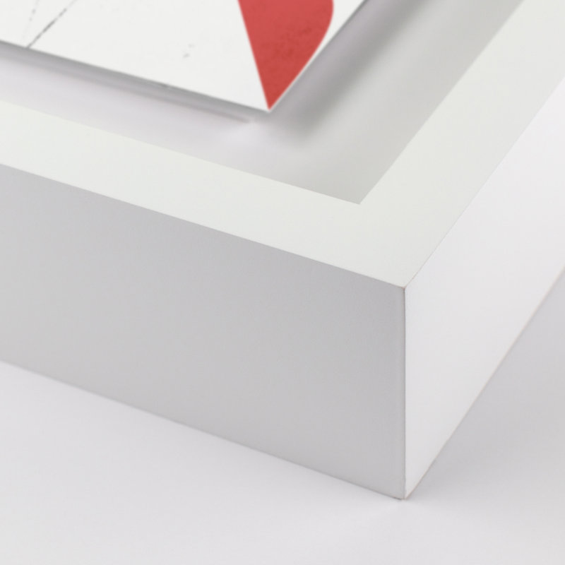 Mirbel Print by Bangbouh Studio, 60" H x 49" W x 2.5" D, White