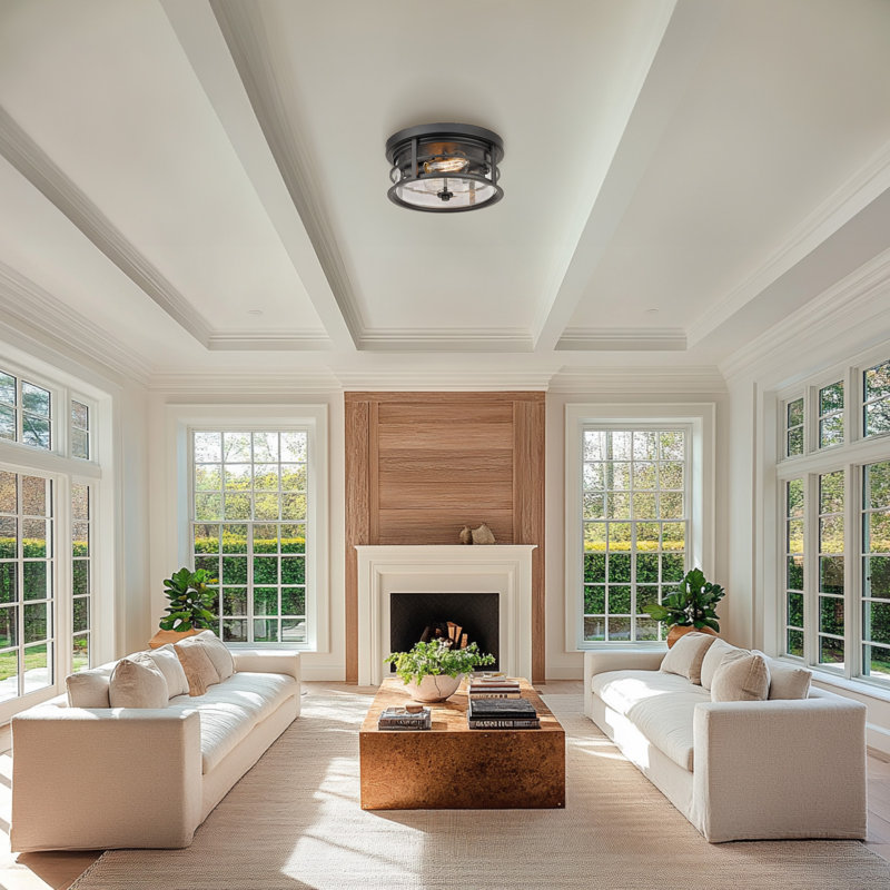 Mortensen Glass Flush Mount