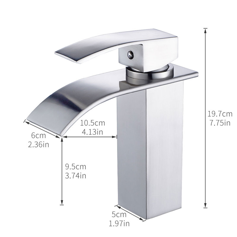 Single-Hole Single-handle Bathroom Faucet, Brushed Nickel