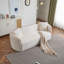 Canapé courbé de 82 po Coral, 3 places, salons, chambres à coucher, bureau d'appartement-1859117474