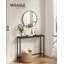 80 cm W Steel Top Console Table