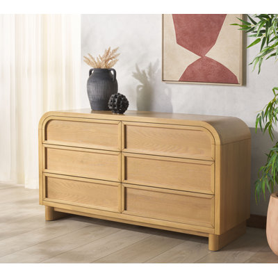 Tosheba 6 Drawer Wood Dresser by Hokku Designs