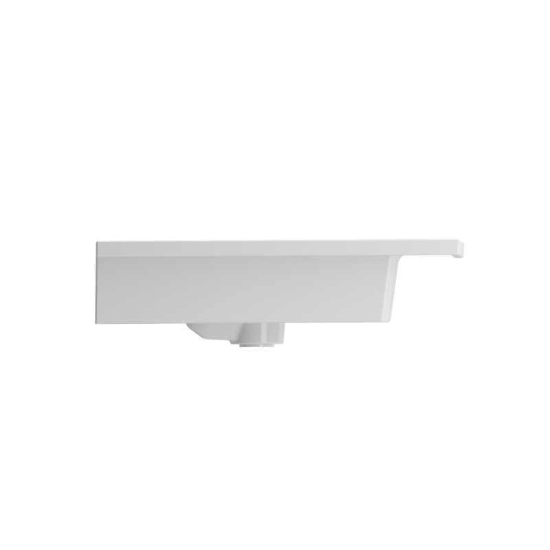 Ravenna Bathroom Sink, White, Single-Hole