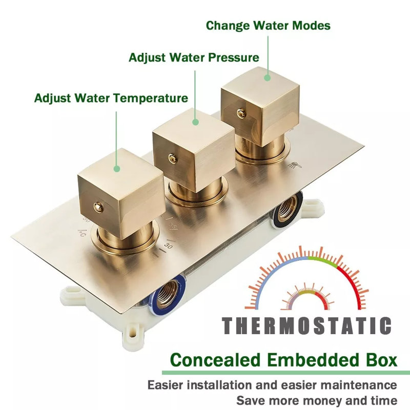Complete Shower System with Rough in-Valve