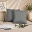 Microfiber Stripe Cushion Cases Sofa coach throw-183895674