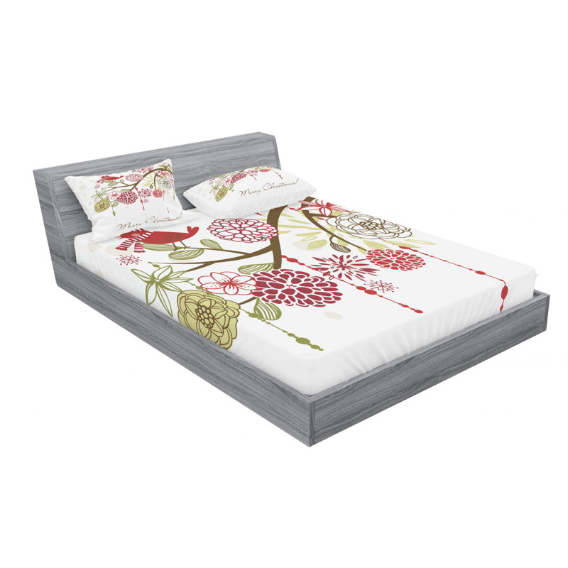Microfiber Sheet Set, Queen Sheet Set with Fitted Sheet
