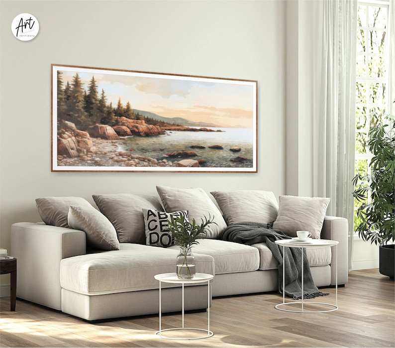 Acadia National Park Large Panoramic Print, 28" H x 56" W, Frameless Print