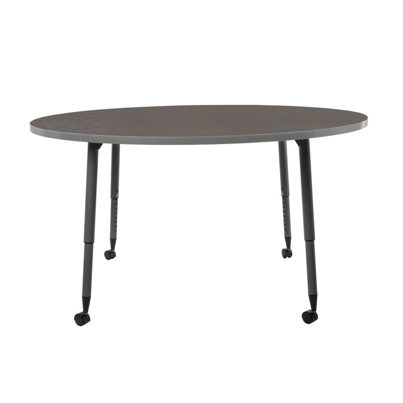 Table d'activités thermofusionnée avec pieds fuselés réglables Adapte, Cosmic Strandz / Mer du Nord, 60 po x 30 po 