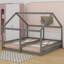Lit plateforme House, deux lits partagés-2003645010