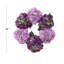 Couronne rose de 18 pouces en fausse hortensia - Décoration décorative-2122326662