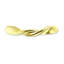 (As-Is) 3" Twist Design Pull Polished Brass