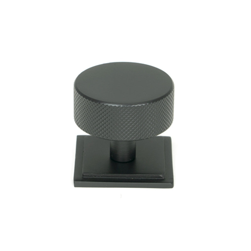 38mm Square Knob, Matt Black