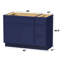 45'' Single Bathroom Vanity Base Only-96921344