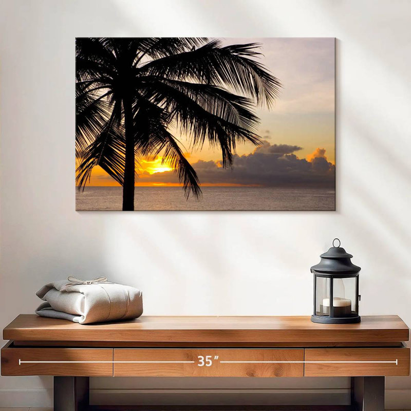Barbados Coconut Tree, 16" H x 24" W