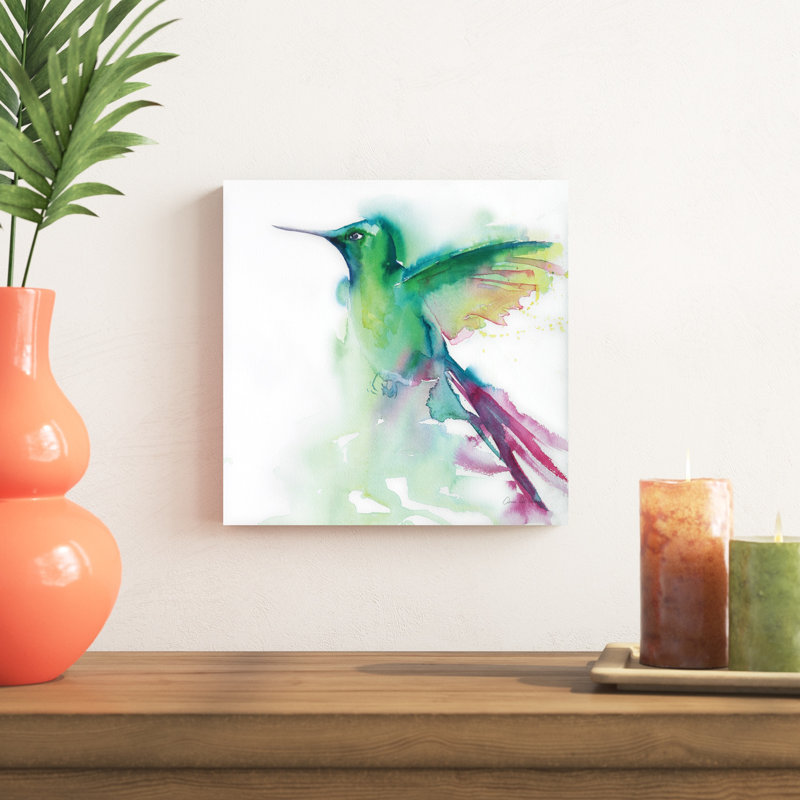 Colibris III, H 12 po x l 12 po x P 1,25 po