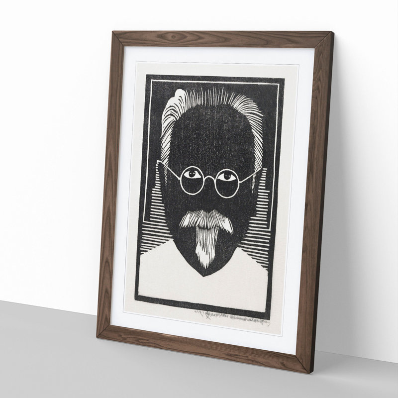 Self-Portrait Vol.2 by Samuel De Mesquita - Picture Frame Graphic Art, Walnut Framed, 48cm H x 36cm W x 2cm D